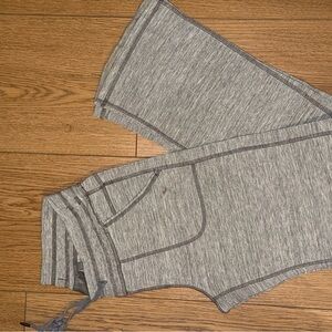 Gray Wide-Leg Sweatpants